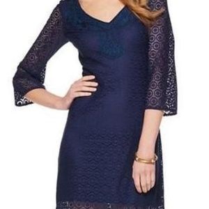 Lilly Pulitzer Navy Lace Mini Dress